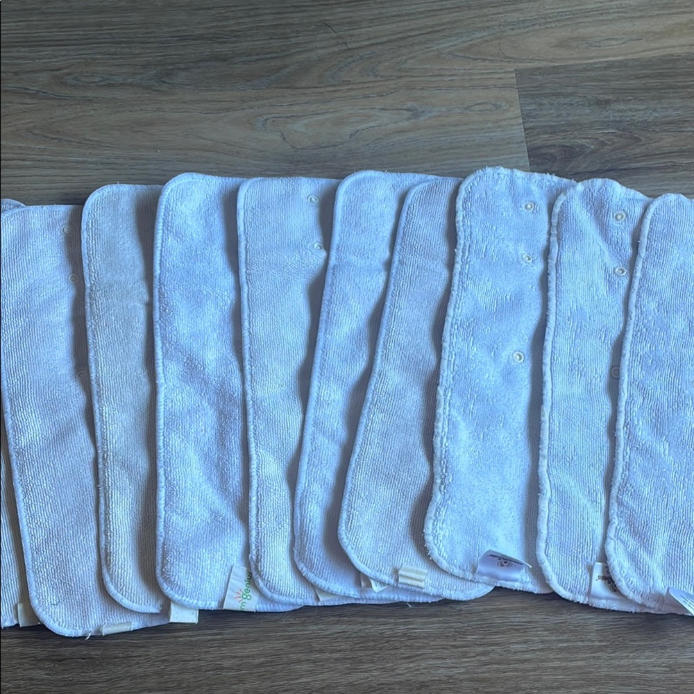 White Cloth Diaper Inserts